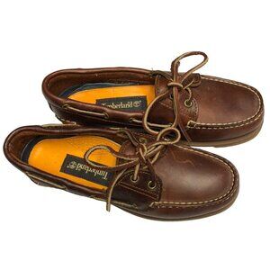 TIMBERLAND WOMEN classic two eye LEATHER SHOES size‎ 5M